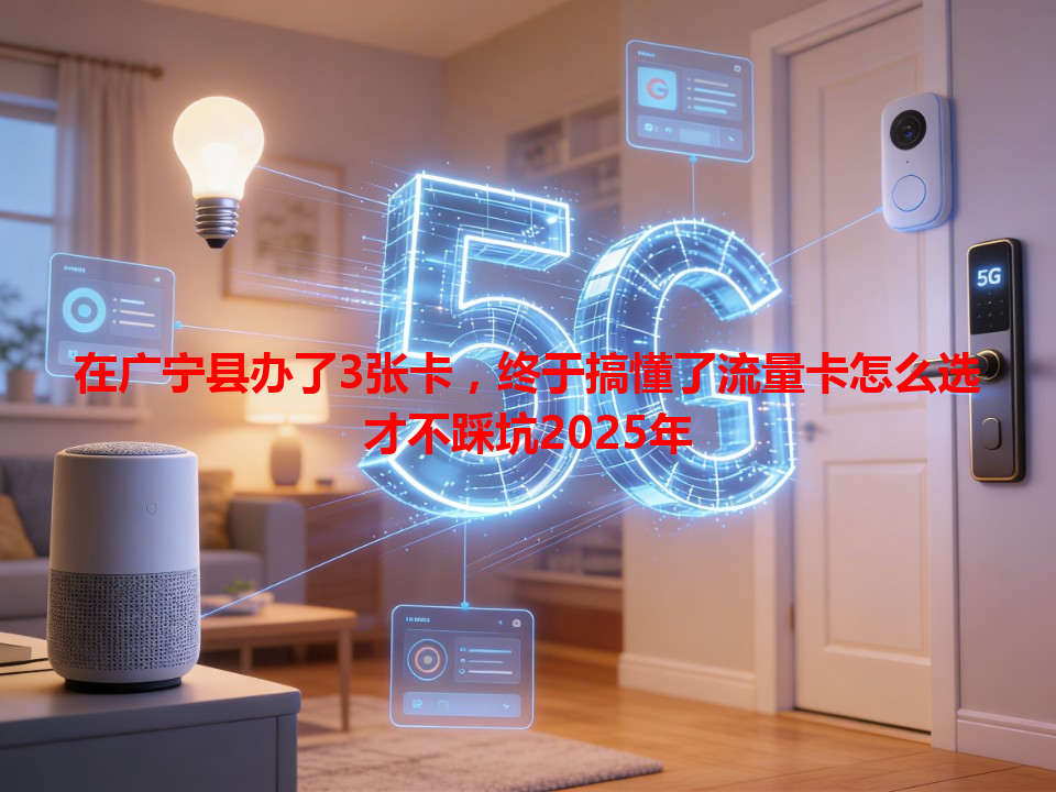 在广宁县办了3张卡，终于搞懂了流量卡怎么选才不踩坑2025年
