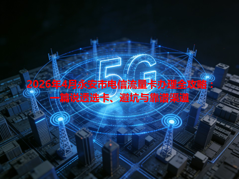 2026年4月永安市电信流量卡办理全攻略：一篇说透选卡、避坑与靠谱渠道