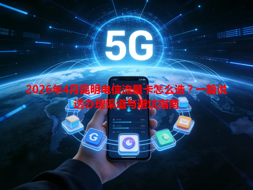 2026年4月昆明电信流量卡怎么选？一篇说透办理渠道与避坑指南