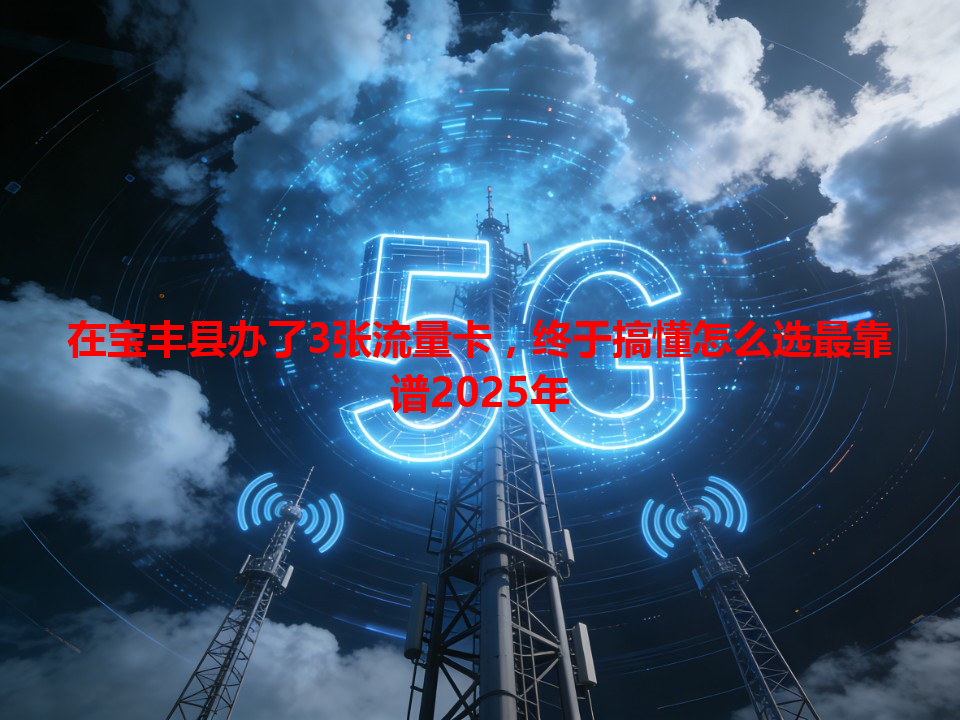 在宝丰县办了3张流量卡，终于搞懂怎么选最靠谱2025年