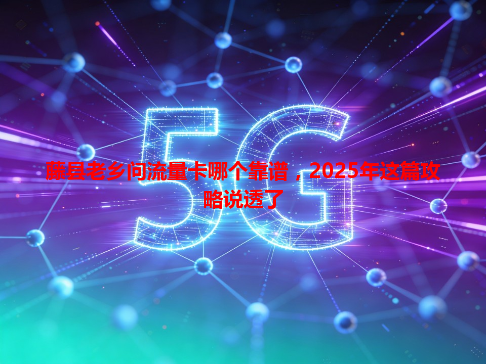 藤县老乡问流量卡哪个靠谱，2025年这篇攻略说透了