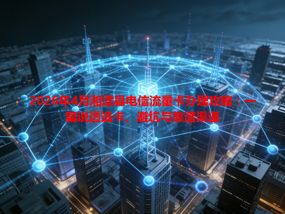 2026年4月湘潭县电信流量卡办理攻略：一篇说透选卡、避坑与靠谱渠道