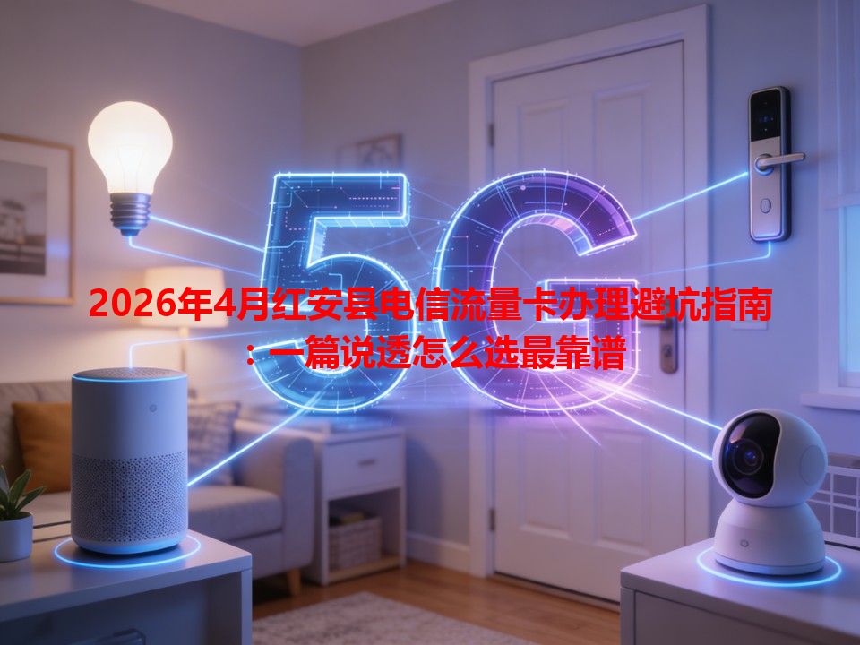 2026年4月红安县电信流量卡办理避坑指南：一篇说透怎么选最靠谱