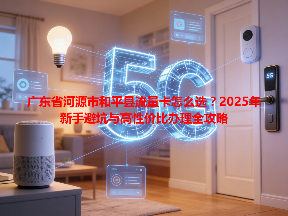广东省河源市和平县流量卡怎么选？2025年新手避坑与高性价比办理全攻略