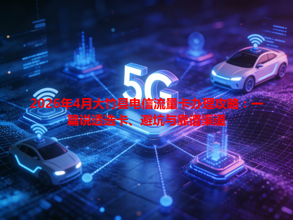 2026年4月大竹县电信流量卡办理攻略：一篇说透选卡、避坑与靠谱渠道