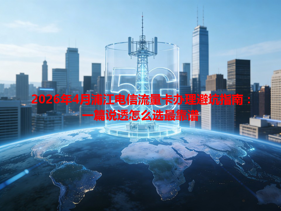 2026年4月浦江电信流量卡办理避坑指南：一篇说透怎么选最靠谱