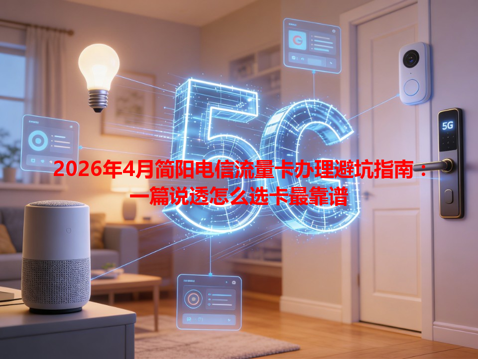 2026年4月简阳电信流量卡办理避坑指南：一篇说透怎么选卡最靠谱