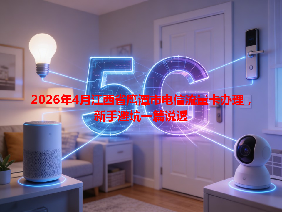 2026年4月江西省鹰潭市电信流量卡办理，新手避坑一篇说透