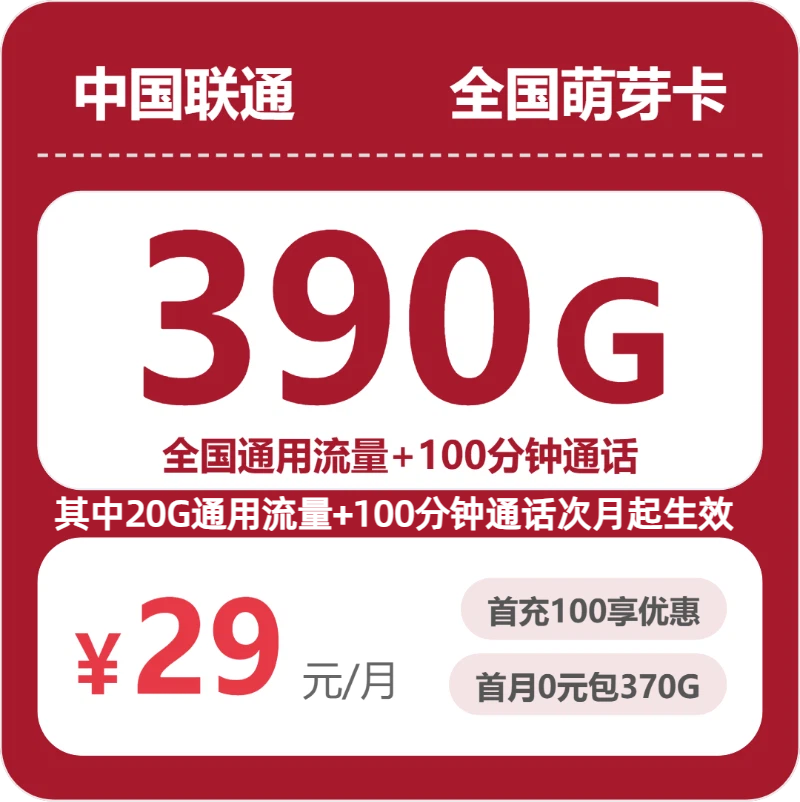 2026年7月下旬江西省上饶市万年县联通、电信流量卡有什么套餐？
