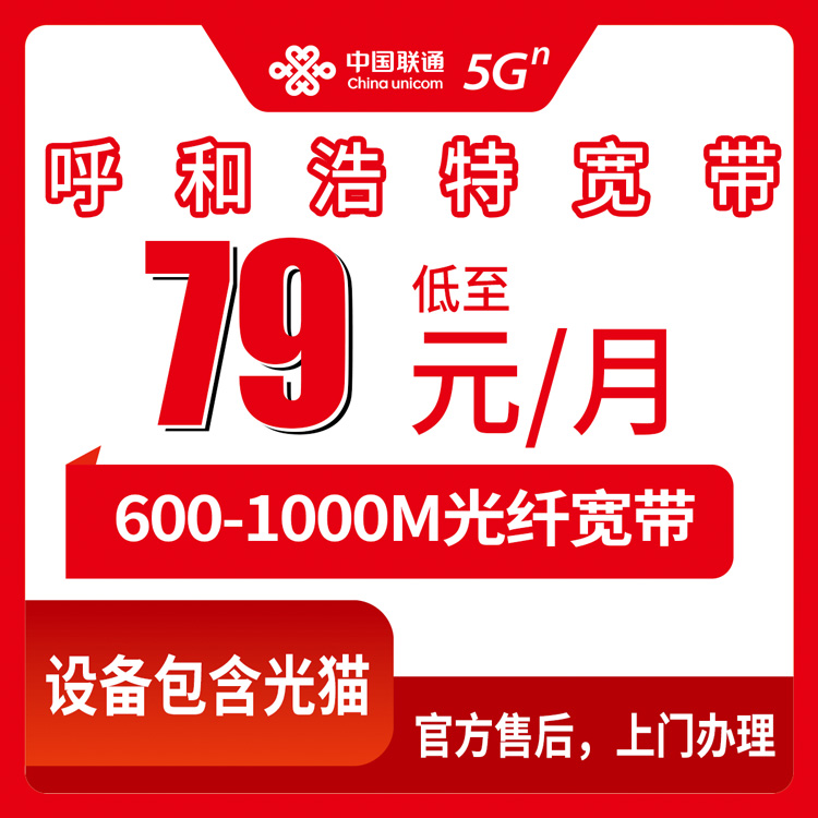 2026年8月下旬武川县装宽带怎么弄？联通月包套餐从79元到299元一篇讲透