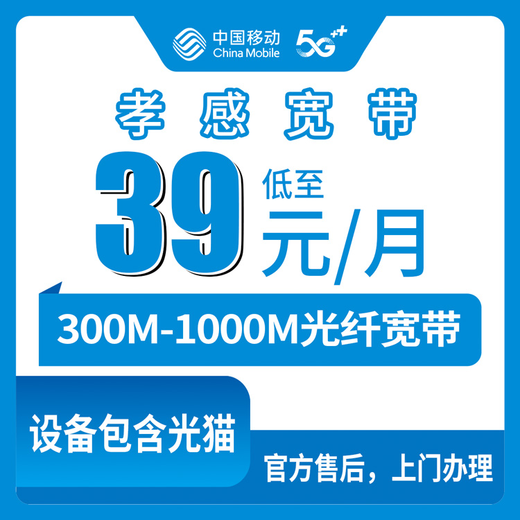 2026年8月下旬湖北孝感云梦县移动宽带怎么选？39元300M和65元1000M套餐实测分析