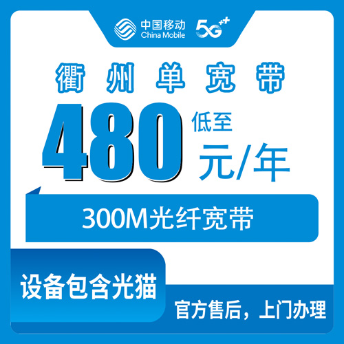 2026年10月下旬浙江省衢州开化县移动300M单宽带480包年怎么申请？本地师傅上门安装流程与资费实说
